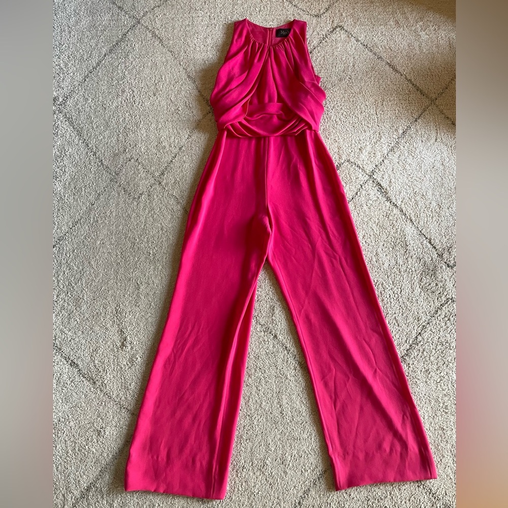 MaxMara Hot Pink Sleeveless Jumpsuit